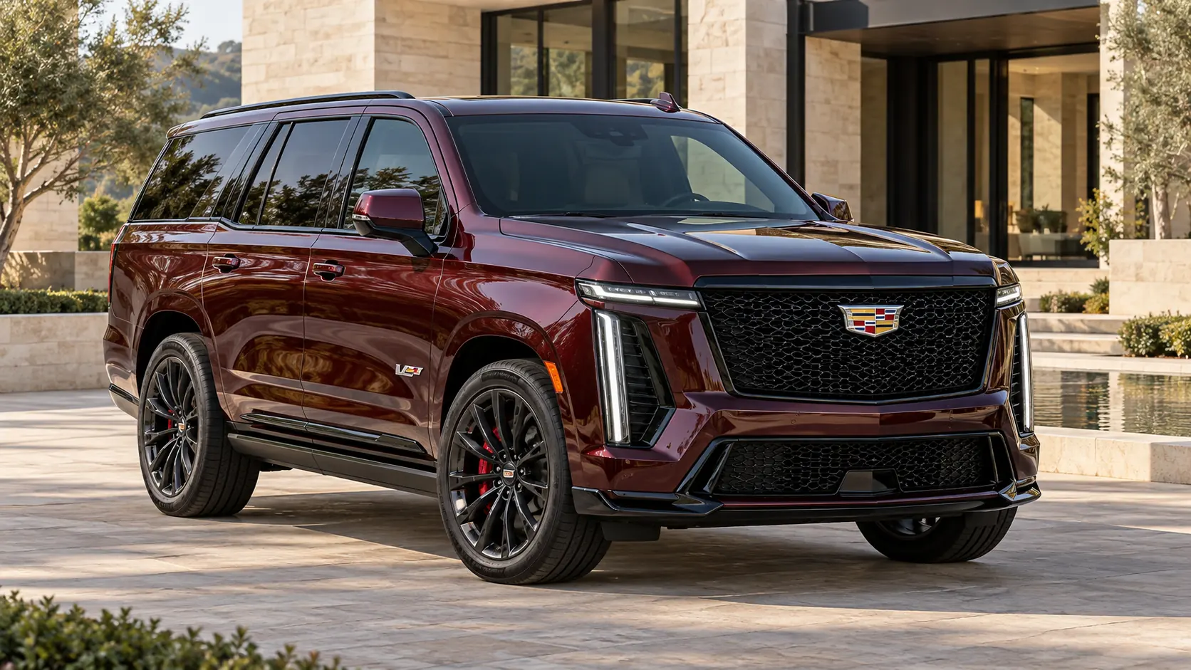 Miniatura generada por IA de Cadillac Escalade-V, utilizando la ilustración de su perfil de artículo.