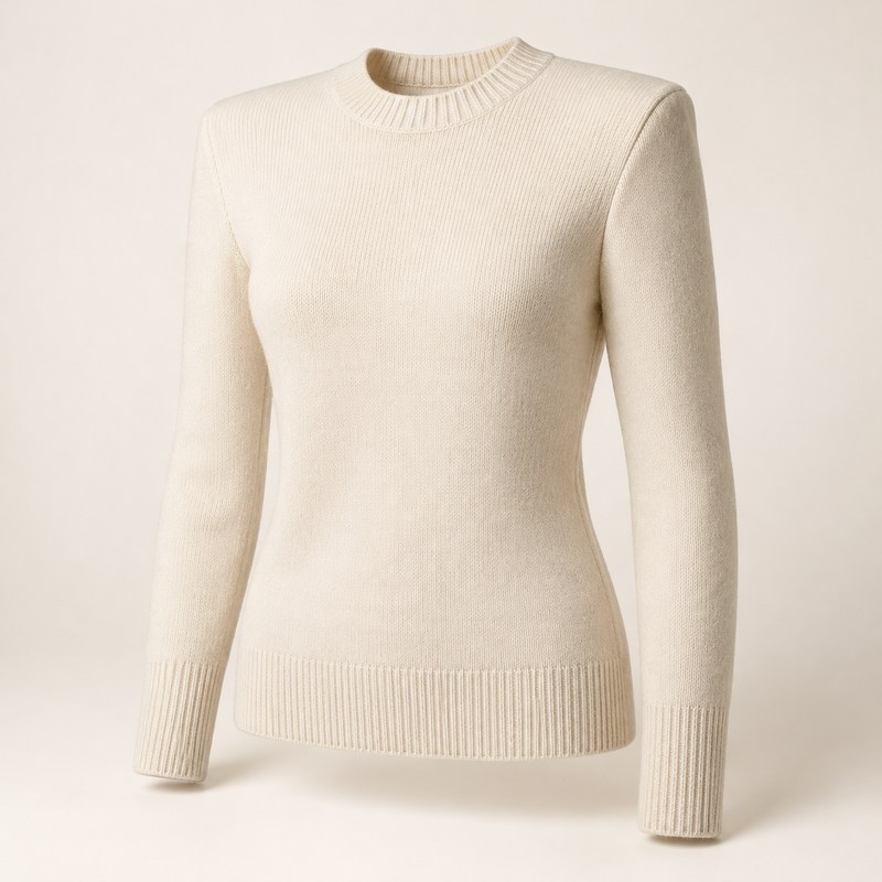 TOTEME — Structured crew knit — Ilustração gerada por IA