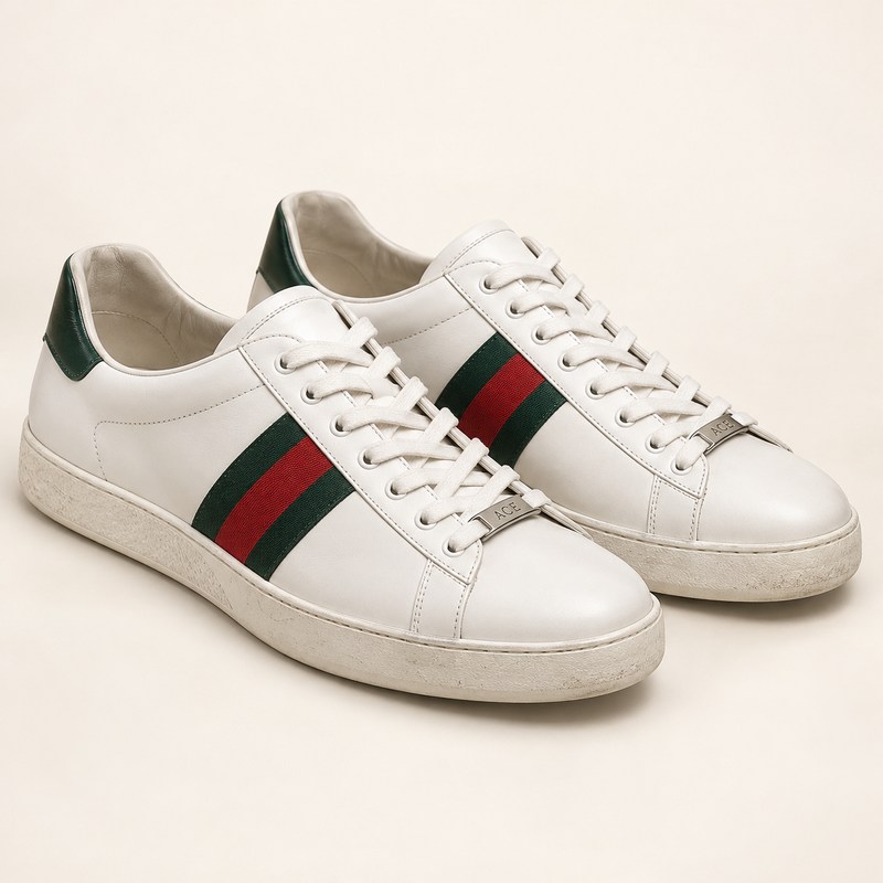 Gucci — Men's Gucci Ace sneaker with Web — Illustration générée par IA