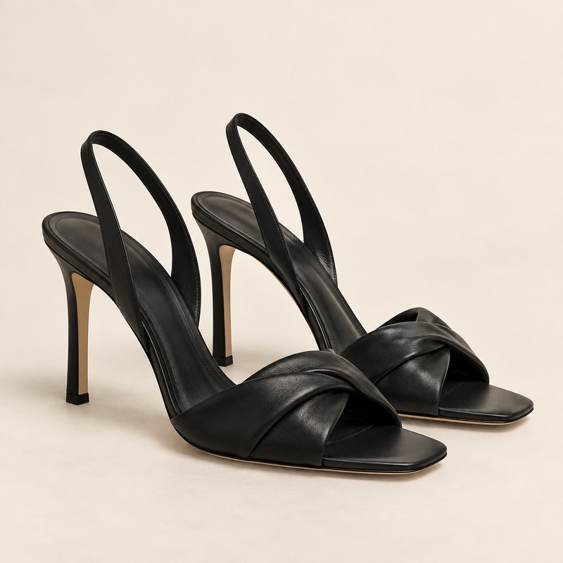 Grace Slingback Sandal — black — AI-generated illustration