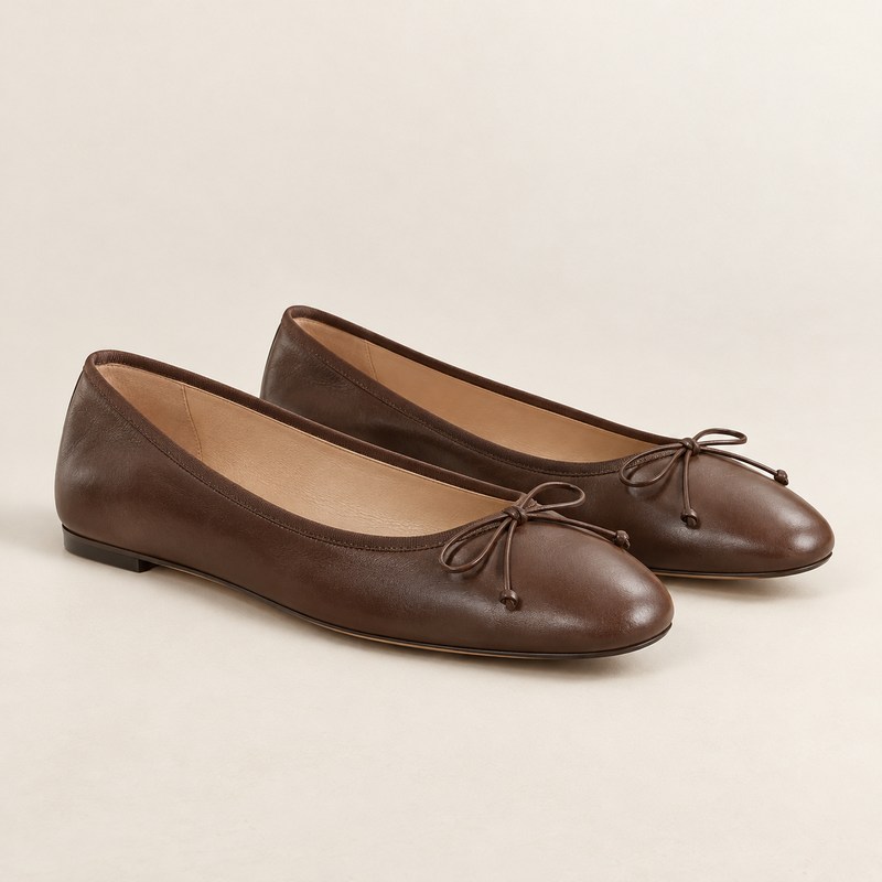 New Ballet Flat — Carob — Иллюстрация, созданная ИИ