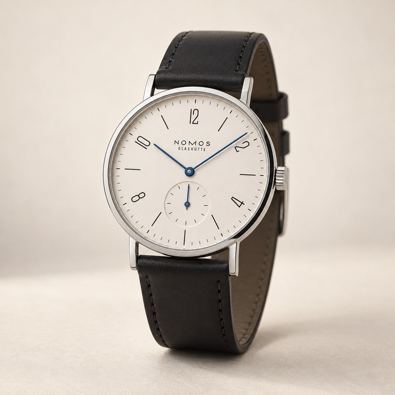 NOMOS Glashütte — Tangente — AI 生成イラスト